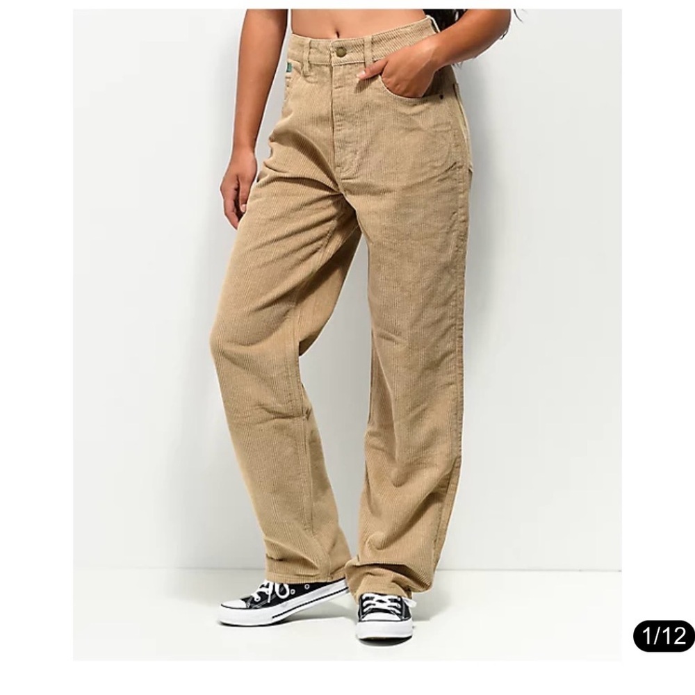NWT Empyre Tori 90’s Tan Corduroy Skater Pants- size 4 - Picture 1 of 8